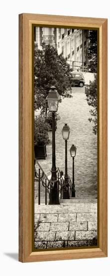 Paris Focus - Stairs of Montmartre-Philippe Hugonnard-Framed Premier Image Canvas