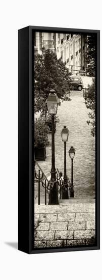 Paris Focus - Stairs of Montmartre-Philippe Hugonnard-Framed Premier Image Canvas