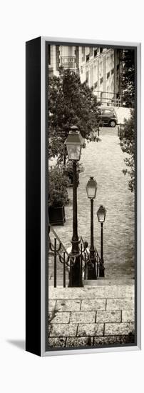 Paris Focus - Stairs of Montmartre-Philippe Hugonnard-Framed Premier Image Canvas