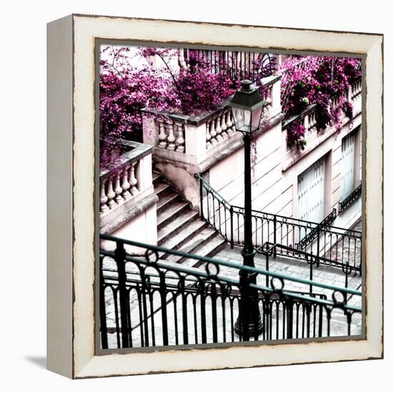 Paris Focus - Stairs of Montmartre-Philippe Hugonnard-Framed Premier Image Canvas