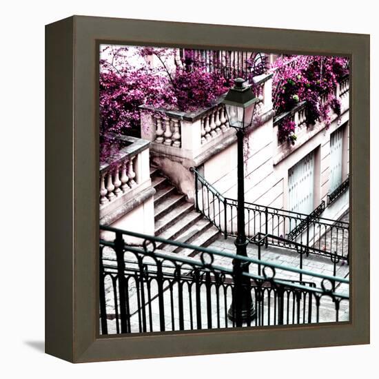 Paris Focus - Stairs of Montmartre-Philippe Hugonnard-Framed Premier Image Canvas