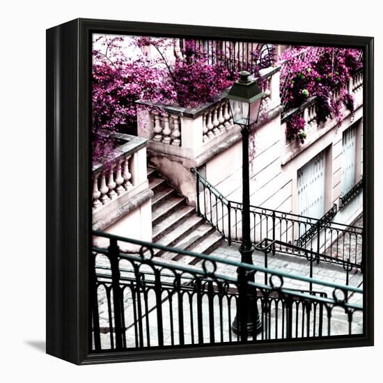 Paris Focus - Stairs of Montmartre-Philippe Hugonnard-Framed Premier Image Canvas