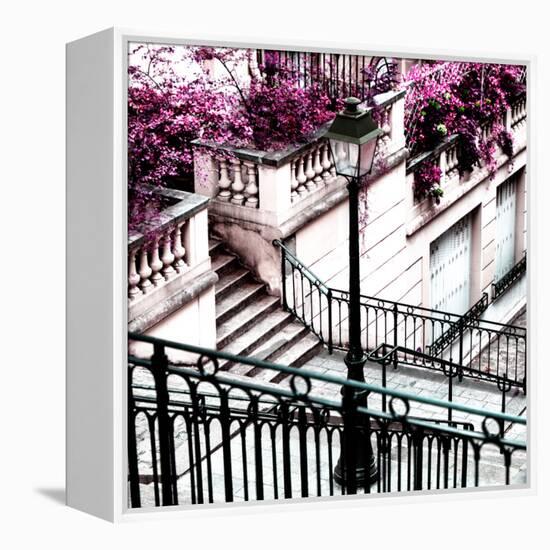 Paris Focus - Stairs of Montmartre-Philippe Hugonnard-Framed Premier Image Canvas