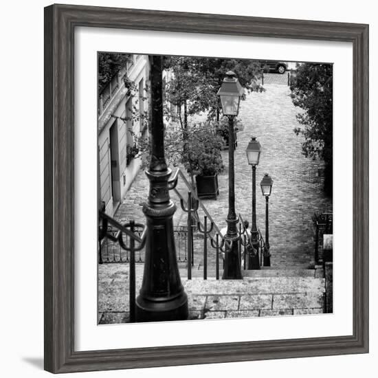 Paris Focus - Stairs of Montmartre-Philippe Hugonnard-Framed Photographic Print