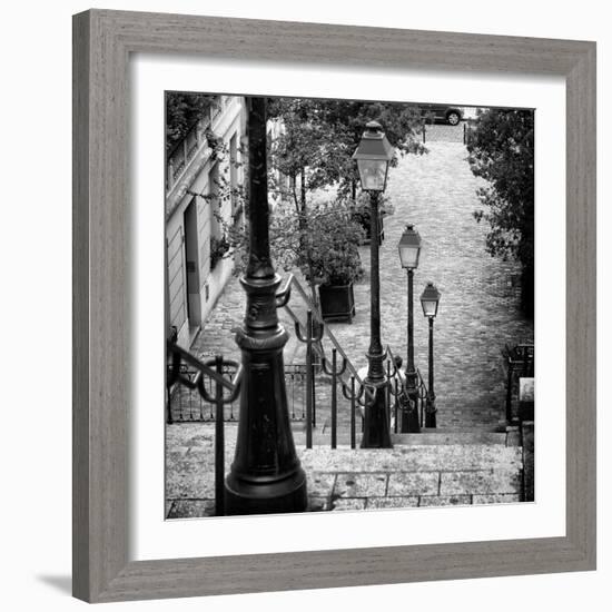 Paris Focus - Stairs of Montmartre-Philippe Hugonnard-Framed Photographic Print