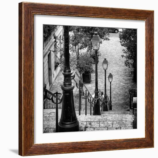 Paris Focus - Stairs of Montmartre-Philippe Hugonnard-Framed Photographic Print