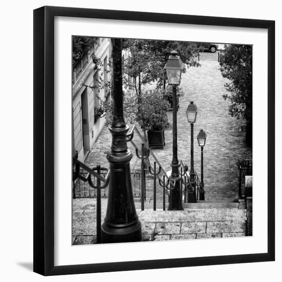 Paris Focus - Stairs of Montmartre-Philippe Hugonnard-Framed Photographic Print