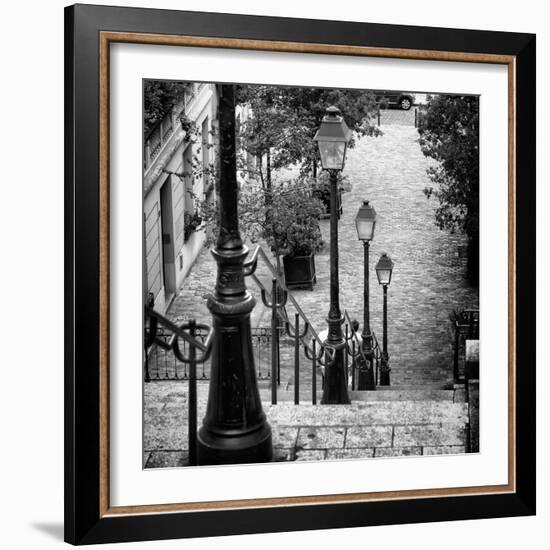 Paris Focus - Stairs of Montmartre-Philippe Hugonnard-Framed Photographic Print