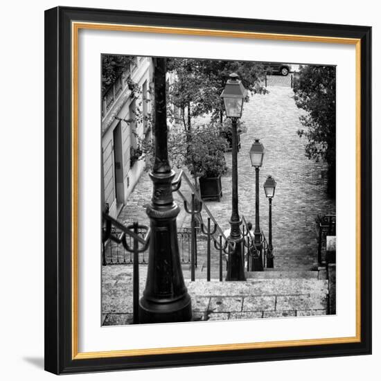 Paris Focus - Stairs of Montmartre-Philippe Hugonnard-Framed Photographic Print