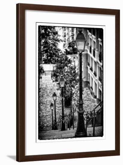 Paris Focus - Stairs of Montmartre-Philippe Hugonnard-Framed Photographic Print