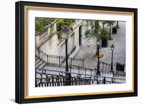 Paris Focus - Stairs of Montmartre-Philippe Hugonnard-Framed Photographic Print