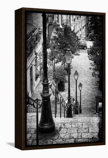 Paris Focus - Stairs of Montmartre-Philippe Hugonnard-Framed Premier Image Canvas