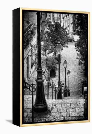 Paris Focus - Stairs of Montmartre-Philippe Hugonnard-Framed Premier Image Canvas