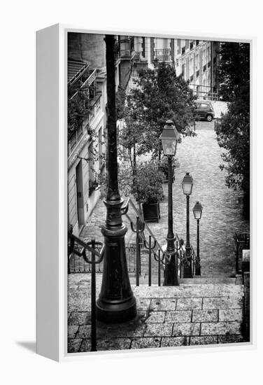 Paris Focus - Stairs of Montmartre-Philippe Hugonnard-Framed Premier Image Canvas