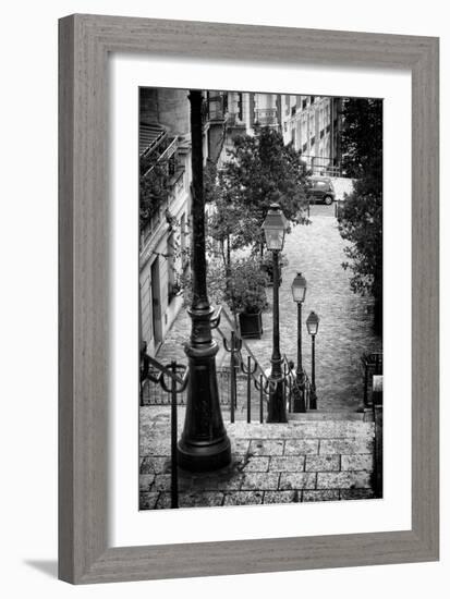 Paris Focus - Stairs of Montmartre-Philippe Hugonnard-Framed Photographic Print