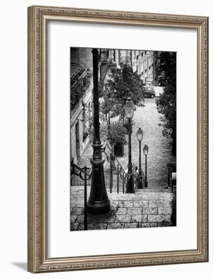 Paris Focus - Stairs of Montmartre-Philippe Hugonnard-Framed Photographic Print