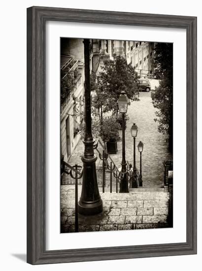 Paris Focus - Stairs of Montmartre-Philippe Hugonnard-Framed Photographic Print