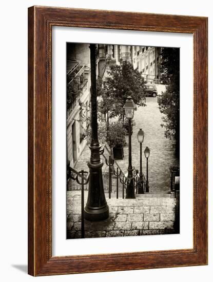 Paris Focus - Stairs of Montmartre-Philippe Hugonnard-Framed Photographic Print