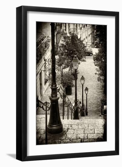 Paris Focus - Stairs of Montmartre-Philippe Hugonnard-Framed Photographic Print