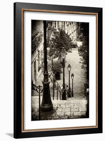 Paris Focus - Stairs of Montmartre-Philippe Hugonnard-Framed Photographic Print