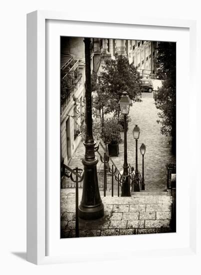 Paris Focus - Stairs of Montmartre-Philippe Hugonnard-Framed Photographic Print