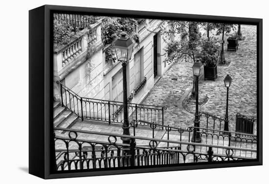 Paris Focus - Stairs of Montmartre-Philippe Hugonnard-Framed Premier Image Canvas