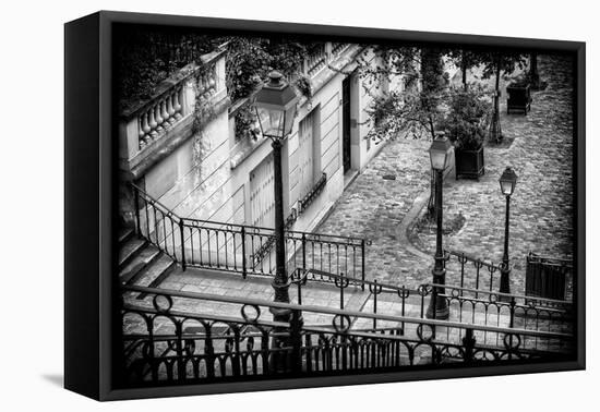 Paris Focus - Stairs of Montmartre-Philippe Hugonnard-Framed Premier Image Canvas