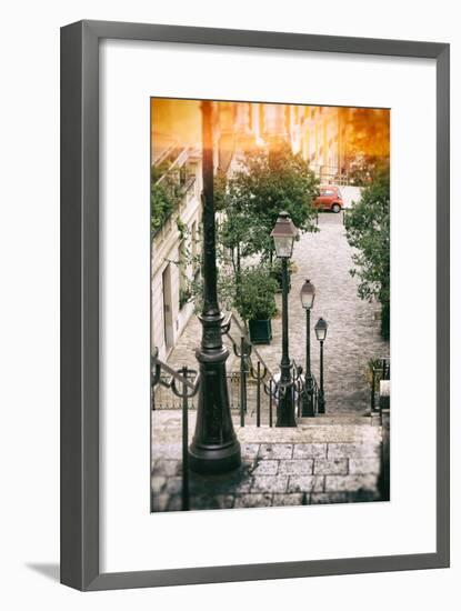 Paris Focus - Stairs of Montmartre-Philippe Hugonnard-Framed Photographic Print