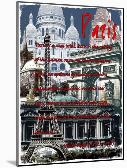 Paris France 4-Victoria Hues-Mounted Giclee Print