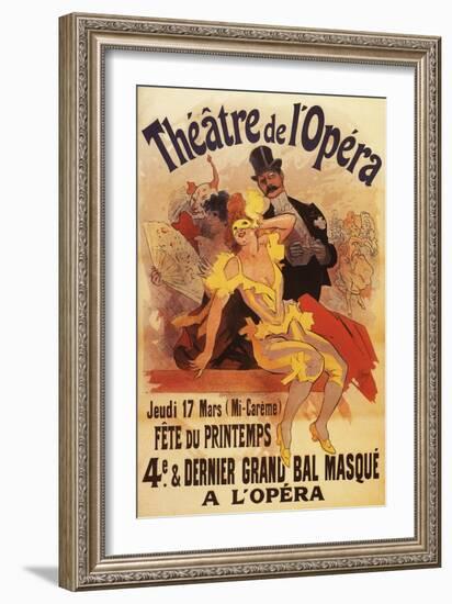 Paris, France - 4th Masked Ball at Theatre de l'Opera Promotional Poster-Lantern Press-Framed Art Print