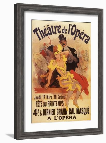 Paris, France - 4th Masked Ball at Theatre de l'Opera Promotional Poster-Lantern Press-Framed Art Print