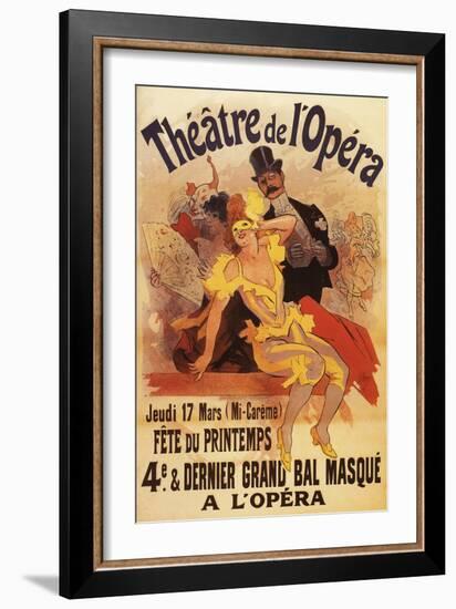 Paris, France - 4th Masked Ball at Theatre de l'Opera Promotional Poster-Lantern Press-Framed Art Print