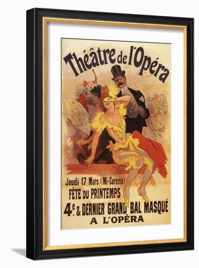 Paris, France - 4th Masked Ball at Theatre de l'Opera Promotional Poster-Lantern Press-Framed Art Print