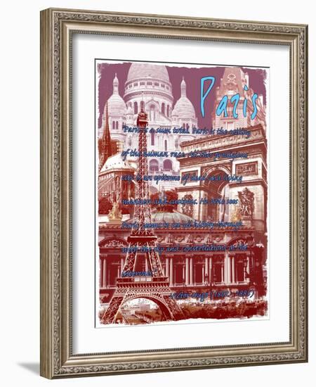 Paris France 5-Victoria Hues-Framed Giclee Print