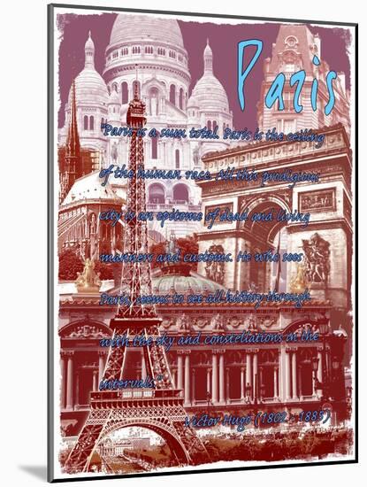 Paris France 5-Victoria Hues-Mounted Giclee Print