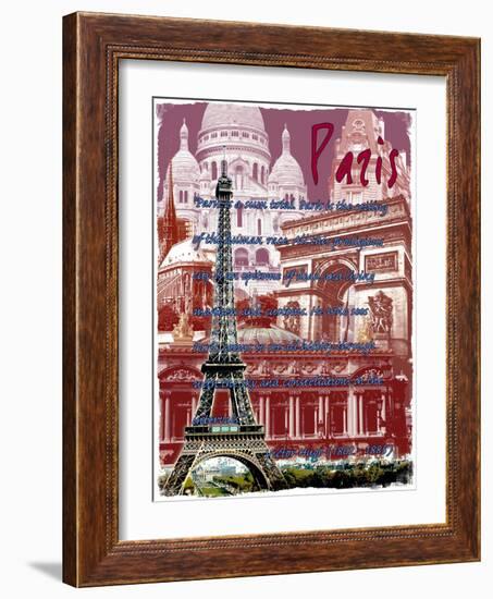 Paris France 6-Victoria Hues-Framed Giclee Print