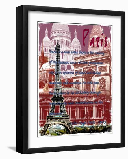 Paris France 6-Victoria Hues-Framed Giclee Print