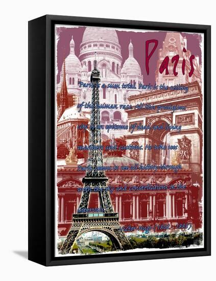 Paris France 6-Victoria Hues-Framed Premier Image Canvas