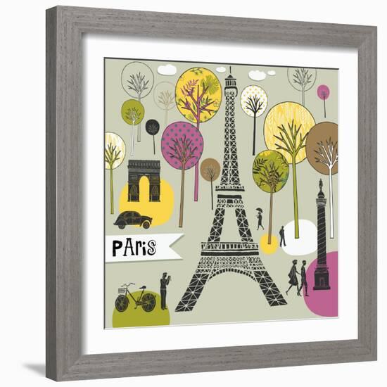 Paris France Art Print-Lavandaart-Framed Art Print