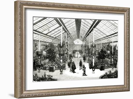 Paris, France - Champs-Elysees, Winter Garden-null-Framed Art Print