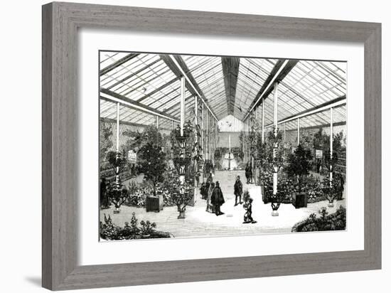 Paris, France - Champs-Elysees, Winter Garden-null-Framed Art Print