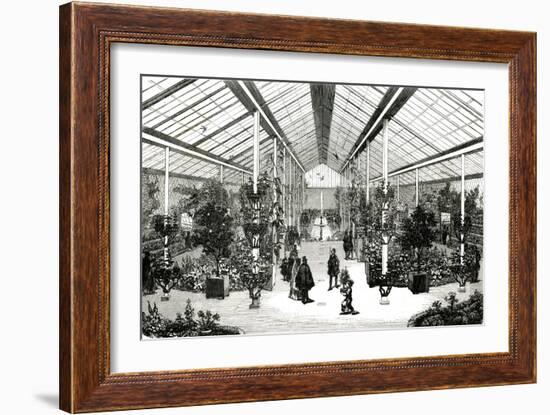 Paris, France - Champs-Elysees, Winter Garden-null-Framed Art Print