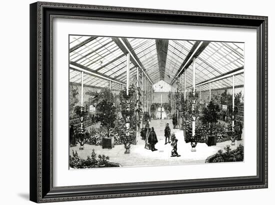 Paris, France - Champs-Elysees, Winter Garden-null-Framed Art Print