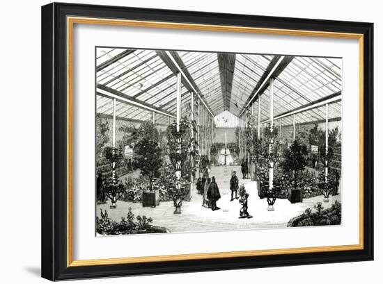 Paris, France - Champs-Elysees, Winter Garden-null-Framed Art Print