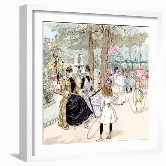 Paris, France - Champs-Elysees-null-Framed Photographic Print