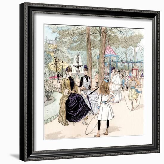 Paris, France - Champs-Elysees-null-Framed Photographic Print