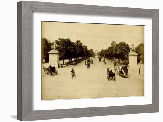 Paris, France - Champs-Elysees-null-Framed Art Print