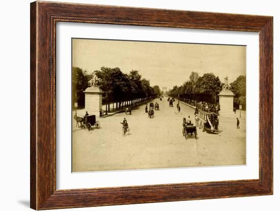 Paris, France - Champs-Elysees-null-Framed Art Print