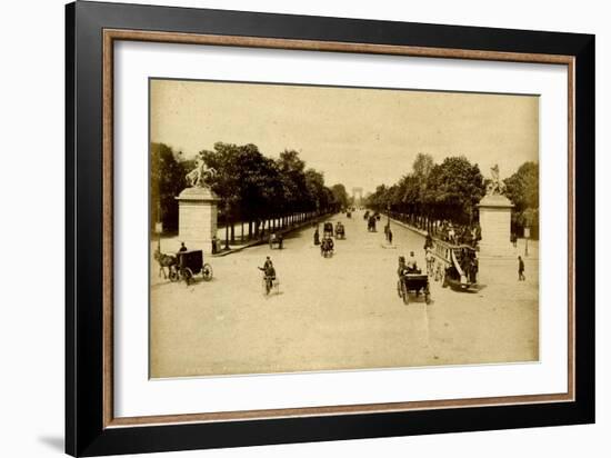 Paris, France - Champs-Elysees-null-Framed Art Print