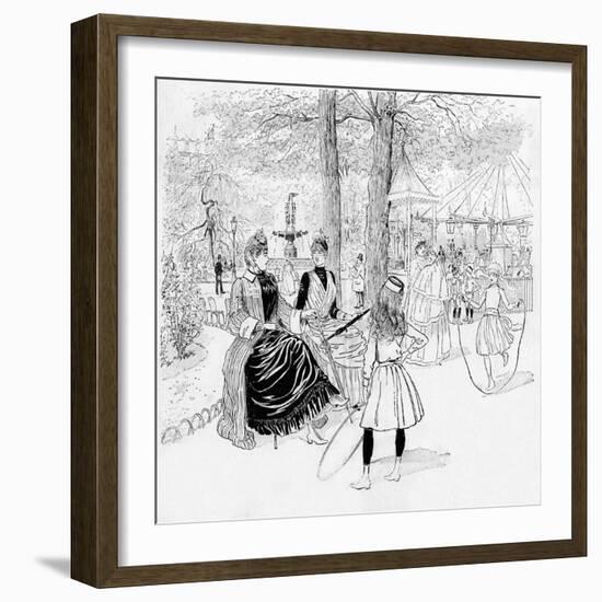 Paris, France - Champs-Elysees-null-Framed Premium Giclee Print